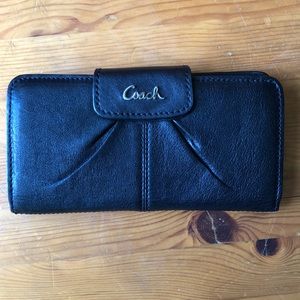 Black Leather Coach Wallet